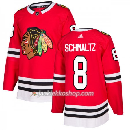 Miehille NHL Chicago Blackhawks Pelipaita Nick Schmaltz 8 Adidas 2017-2018 Punainen Authentic